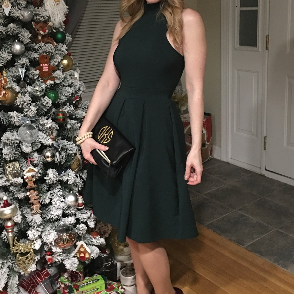 Charlotte Russe Dark Green Midi Dress